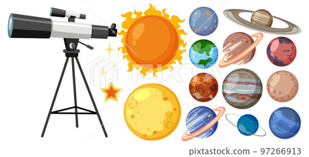 Set of solar system planets 97266913