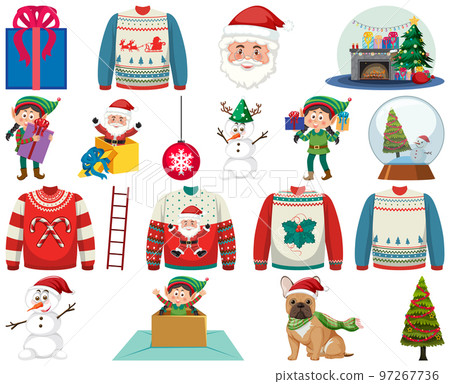 Christmas characters and elements set Christmas characters and elements set 97267736