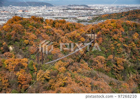 Hoshida Enchi with a swing of stars and mountains in early winter seen from the observation deck Hoshida Enchi with a swing of stars and mountains in early winter seen from the observation deck 97268210