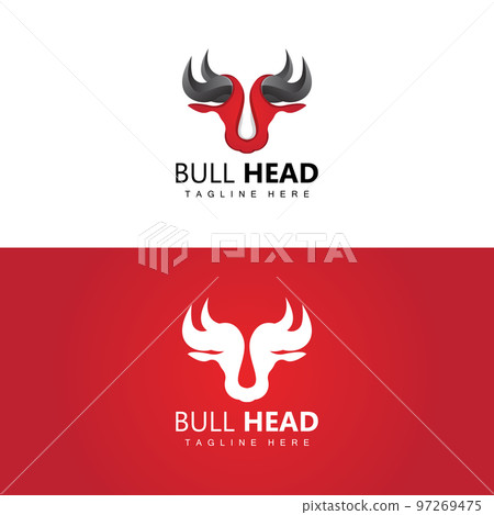 Bull Head Logo, Farm Animal Vector, Livestock Illustration, Company Brand Icon Bull Head Logo, Farm Animal Vector, Livestock Illustration, Company Brand Icon 97269475