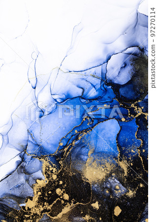Marble ink abstract art from exquisite original painting for abstract background Marble ink abstract art from exquisite original painting for abstract background 97270114