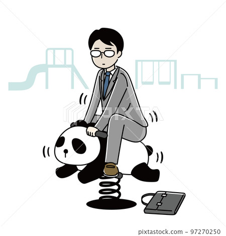 Empty feeling sad business man glasses 97270250