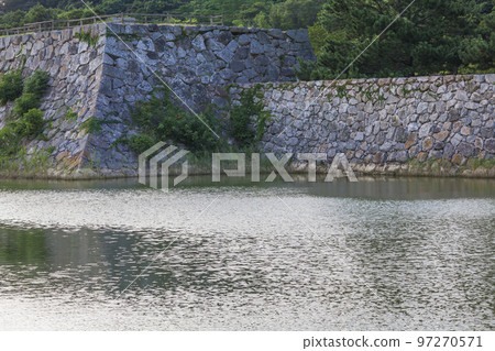 城堡廢墟,萩城遺址,護城河,水面,萩市,萩城,石牆,護城河,山口縣,日本,亞洲 城堡廢墟,萩城遺址,護城河,水面,萩市,萩城,石牆,護城河,山口縣,日本,亞洲 97270571