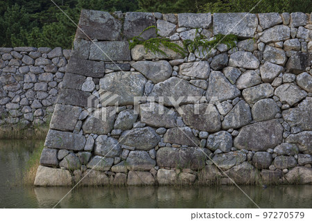 城堡廢墟,萩城遺址,護城河,水面,萩市,萩城,石牆,護城河,山口縣,日本,亞洲 城堡廢墟,萩城遺址,護城河,水面,萩市,萩城,石牆,護城河,山口縣,日本,亞洲 97270579