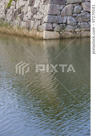 城堡廢墟,萩城遺址,護城河,水面,萩市,萩城,石牆,護城河,山口縣,日本,亞洲 城堡廢墟,萩城遺址,護城河,水面,萩市,萩城,石牆,護城河,山口縣,日本,亞洲 97270581