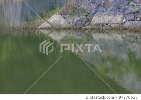 城堡廢墟,萩城遺址,護城河,水面,萩市,萩城,石牆,護城河,山口縣,日本,亞洲 城堡廢墟,萩城遺址,護城河,水面,萩市,萩城,石牆,護城河,山口縣,日本,亞洲 97270615