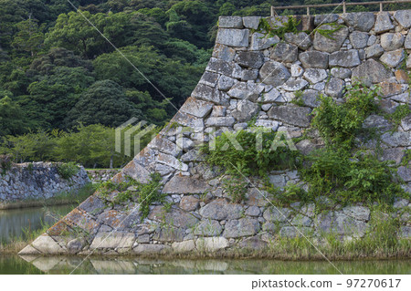 城堡廢墟,萩城遺址,護城河,水面,萩市,萩城,石牆,護城河,山口縣,日本,亞洲 城堡廢墟,萩城遺址,護城河,水面,萩市,萩城,石牆,護城河,山口縣,日本,亞洲 97270617