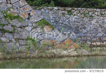城堡廢墟,萩城遺址,護城河,水面,萩市,萩城,石牆,護城河,山口縣,日本,亞洲 城堡廢墟,萩城遺址,護城河,水面,萩市,萩城,石牆,護城河,山口縣,日本,亞洲 97270619