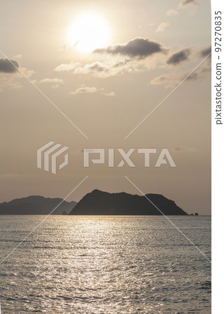 Sunset Sunset Sunset Orange End of the day Sea of Japan Sunset Sunset Sunset Orange End of the day Sea of Japan 97270835