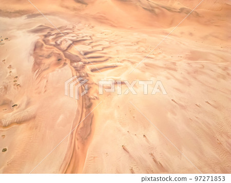 Namibia Desert. Aerial View Sand Dunes near Walvis Bay and Swakopmund. Skeleton Coast. Namibia. Africa. Namibia Desert. Aerial View Sand Dunes near Walvis Bay and Swakopmund. Skeleton Coast. Namibia. Africa. 97271853