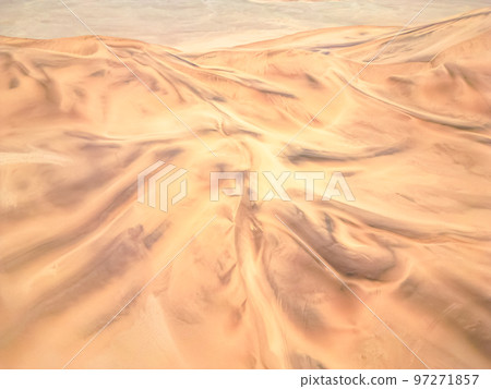 Namibia Desert. Aerial View Sand Dunes near Walvis Bay and Swakopmund. Skeleton Coast. Namibia. Africa. Namibia Desert. Aerial View Sand Dunes near Walvis Bay and Swakopmund. Skeleton Coast. Namibia. Africa. 97271857