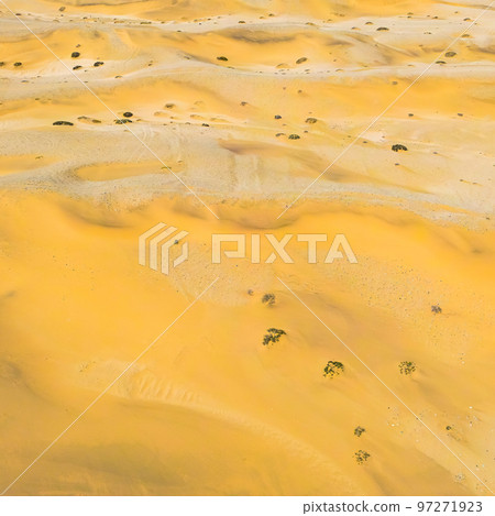 Namibia Desert. Aerial View Sand Dunes near Walvis Bay and Swakopmund. Skeleton Coast. Namibia. Africa. 97271923