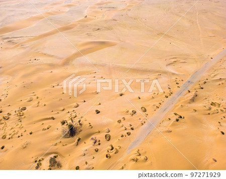 Namibia Desert. Aerial View Sand Dunes near Walvis Bay and Swakopmund. Skeleton Coast. Namibia. Africa. Namibia Desert. Aerial View Sand Dunes near Walvis Bay and Swakopmund. Skeleton Coast. Namibia. Africa. 97271929