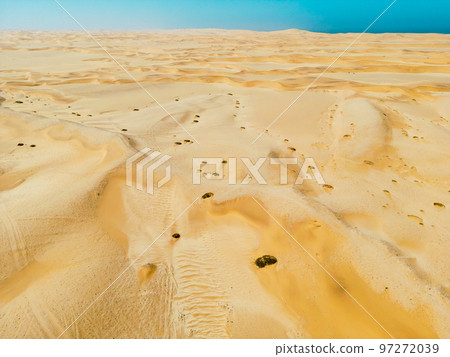 Namibia Desert. Aerial View Sand Dunes near Walvis Bay and Swakopmund. Skeleton Coast. Namibia. Africa. Namibia Desert. Aerial View Sand Dunes near Walvis Bay and Swakopmund. Skeleton Coast. Namibia. Africa. 97272039