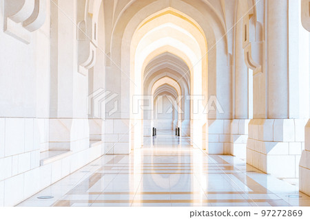 Al Alam Sultan Palace in Muscat, Oman. Arabian Peninsula. Al Alam Sultan Palace in Muscat, Oman. Arabian Peninsula. 97272869