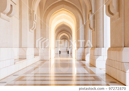 Al Alam Sultan Palace in Muscat, Oman. Arabian Peninsula. Al Alam Sultan Palace in Muscat, Oman. Arabian Peninsula. 97272870