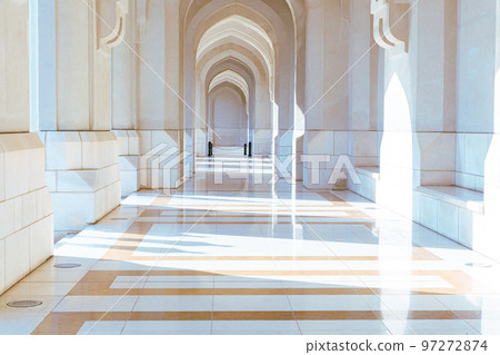 Al Alam Sultan Palace in Muscat, Oman. Arabian Peninsula. Al Alam Sultan Palace in Muscat, Oman. Arabian Peninsula. 97272874
