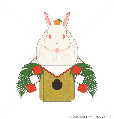 Rabbit kagamimochi (year of the rabbit material) Rabbit kagamimochi (year of the rabbit material) 97273022
