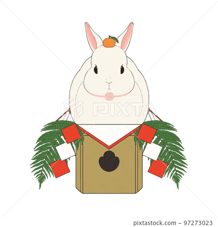 Rabbit kagamimochi (year of the rabbit material) Rabbit kagamimochi (year of the rabbit material) 97273023