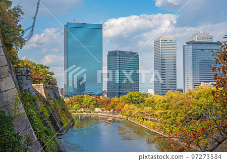 [OBP] Osaka Business Park seen from Osaka Castle Park in autumn 97273584