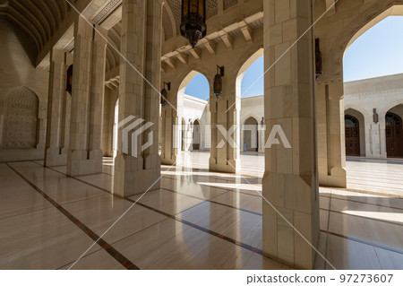 Sultan Qaboos Grand Mosque, Muscat, Oman. Arabian Peninsula.  97273607