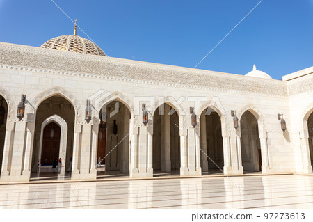 Sultan Qaboos Grand Mosque, Muscat, Oman. Arabian Peninsula.  97273613