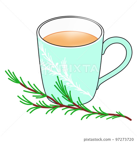 路易波士茶和淺藍色杯子裡的路易波士植物 路易波士茶和淺藍色杯子裡的路易波士植物 97273720