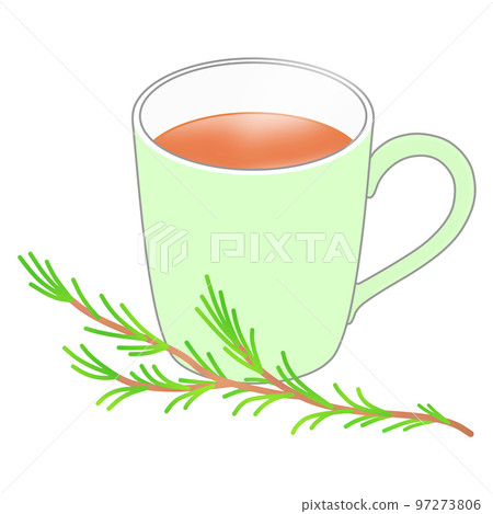 路易波士茶和綠色杯子裡的路易波士茶 97273806