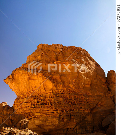 Abstract Rock formation at Tamezguida, Tassili nAjjer national park, Algeria 97273951