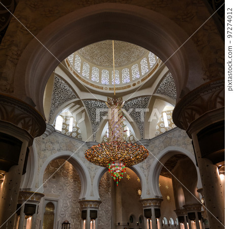 Details of Interior to Sheikh Zayed Mosque, Abu-Dhabi, UAE Details of Interior to Sheikh Zayed Mosque, Abu-Dhabi, UAE 97274012