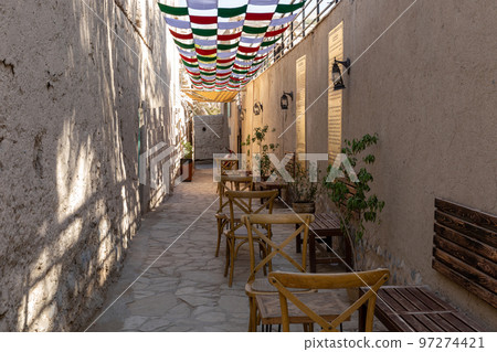 Nizwa city walls. Traditional medieval architecture in Nizwa, Oman.  97274421