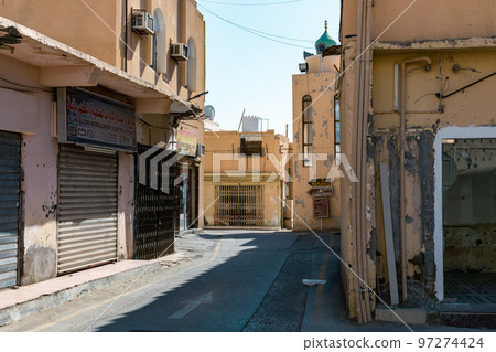 Nizwa city walls. Traditional medieval architecture in Nizwa, Oman.  97274424