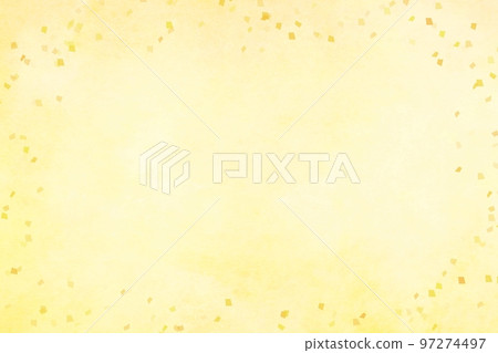 Japanese paper style blurred confetti yellow New Year's card background Japanese paper style blurred confetti yellow New Year's card background 97274497