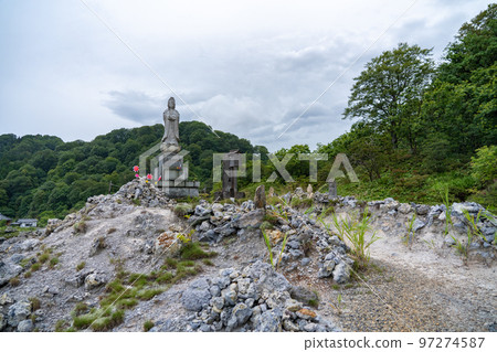 Sacred place Osorezan Osorezan Bodaiji Temple Great Peace Kannon (Mutsu City, Aomori Prefecture) Sacred place Osorezan Osorezan Bodaiji Temple Great Peace Kannon (Mutsu City, Aomori Prefecture) 97274587