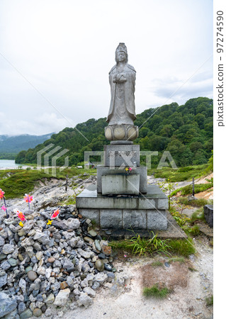 Sacred place Osorezan Osorezan Bodaiji Temple Great Peace Kannon (Mutsu City, Aomori Prefecture) Sacred place Osorezan Osorezan Bodaiji Temple Great Peace Kannon (Mutsu City, Aomori Prefecture) 97274590