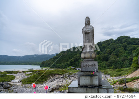 Sacred place Osorezan Osorezan Bodaiji Temple Great Peace Kannon (Mutsu City, Aomori Prefecture) Sacred place Osorezan Osorezan Bodaiji Temple Great Peace Kannon (Mutsu City, Aomori Prefecture) 97274594