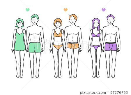 內衣人物插圖集 內衣人物插圖集 97276763