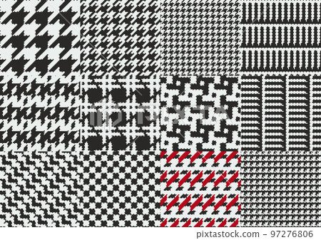 傳統格子和條紋面料圖案集 97276806