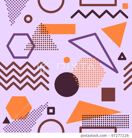 Geometric Memphis Lines Dots Background Seamless Pattern Wallpaper Geometric Memphis Lines Dots Background Seamless Pattern Wallpaper 97277226
