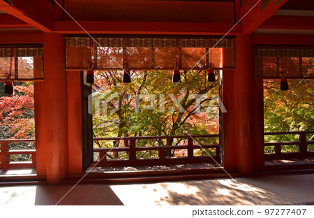 奈良的秋葉 談山神社的秋葉 97277407