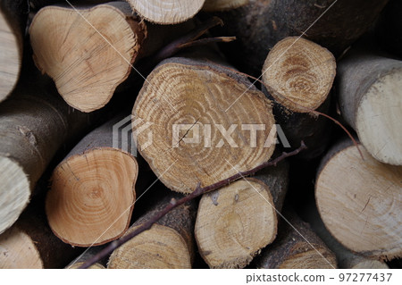 將木屑加工成棒狀製成的固體燃料4 97277437