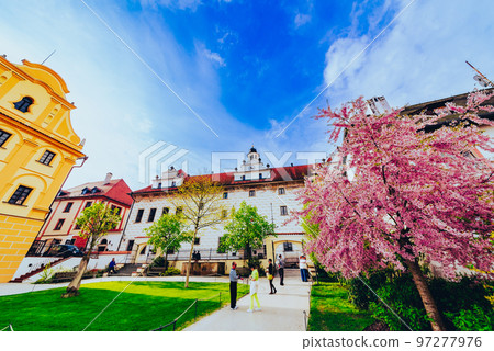 Czech Republic Cesky Krumlov Spring Park Czech Republic Cesky Krumlov Spring Park 97277976