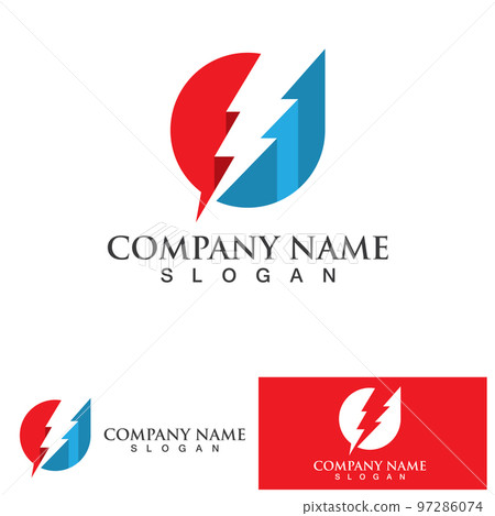 Thunderbolt logo and symbol vector Thunderbolt logo and symbol vector 97286074