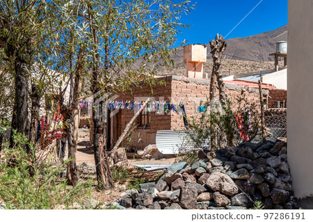 the village of La Poma in Argentina In the Andes of South America the village of La Poma in Argentina In the Andes of South America 97286191