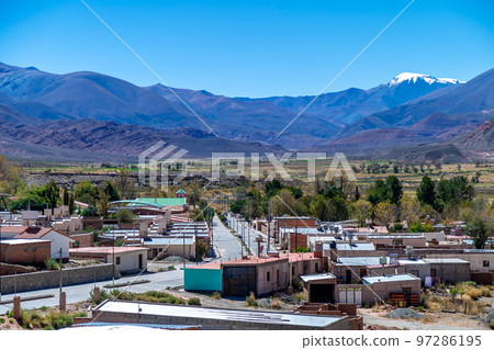 the village of La Poma in Argentina In the Andes of South America the village of La Poma in Argentina In the Andes of South America 97286195