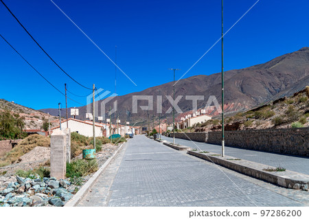 the village of La Poma in Argentina In the Andes of South America 97286200