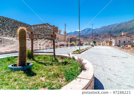 the village of La Poma in Argentina In the Andes of South America the village of La Poma in Argentina In the Andes of South America 97286221