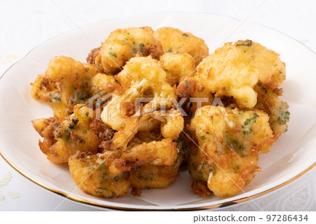orange cauliflower fritters 97286434