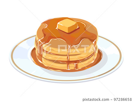 薄煎餅的例證 97286658