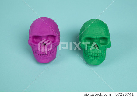 pink and green skulls pink and green skulls 97286741